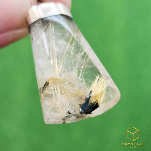 Golden Rutilated Quartz Pendant