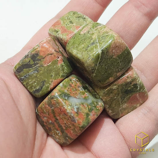 Unakite Cube Tumble