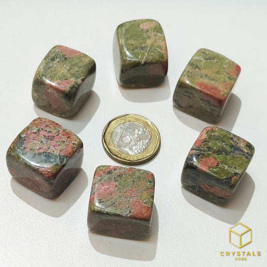 Unakite Cube Tumble