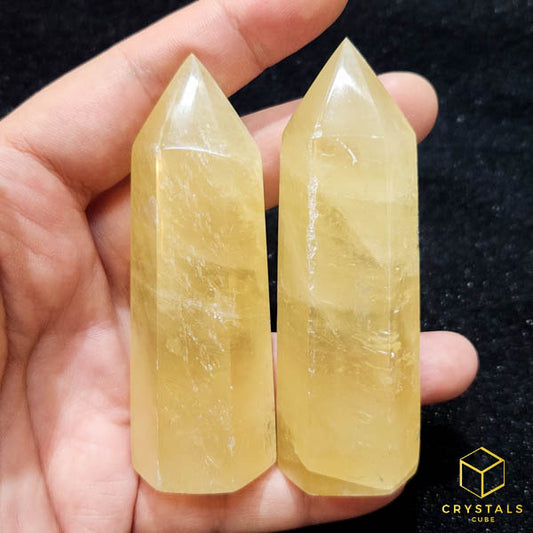 Golden Calcite Point