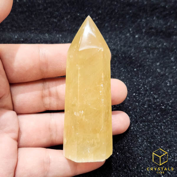 Golden Calcite Point