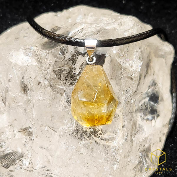 Citrine Faceted Pendant