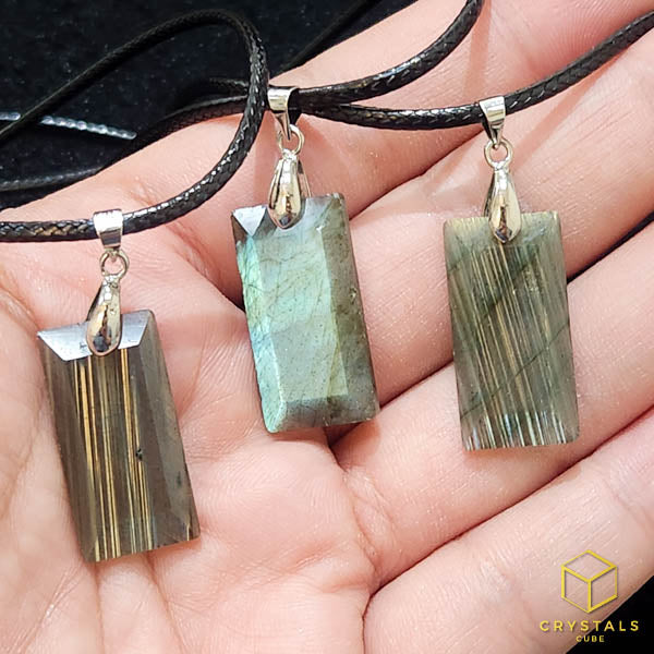 Labradorite Rectangle Pendant