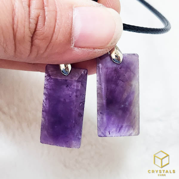 Amethyst Rectangle Pendant