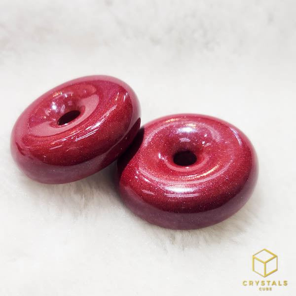 Cinnabar Donut Pendant
