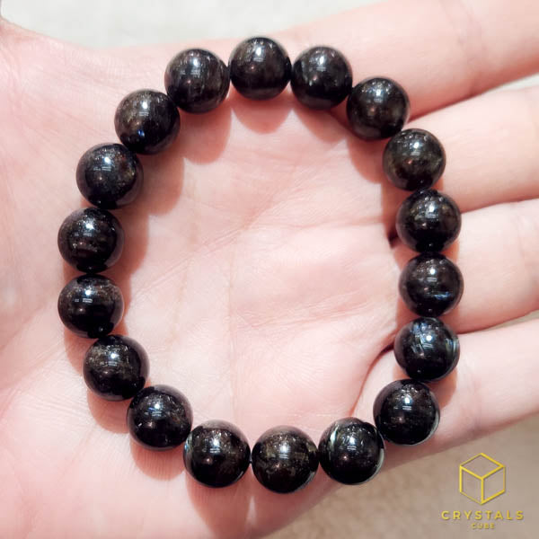 Arfvedsonite Bracelet - 8+mm and 10+mm
