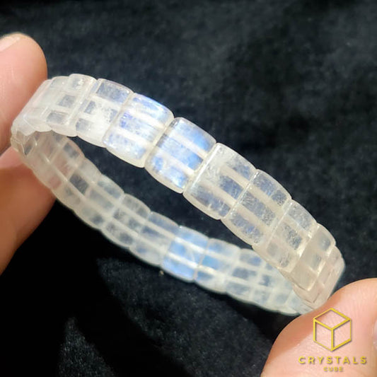 Rainbow Moonstone*** Elastic Bangle