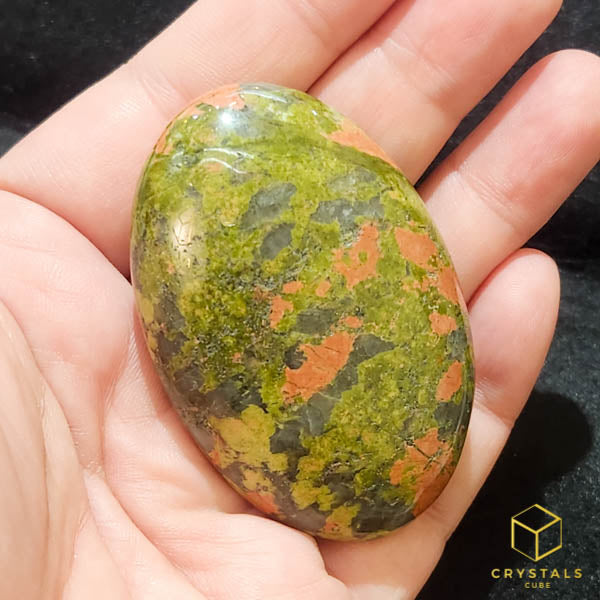 Unakite Palm Stone