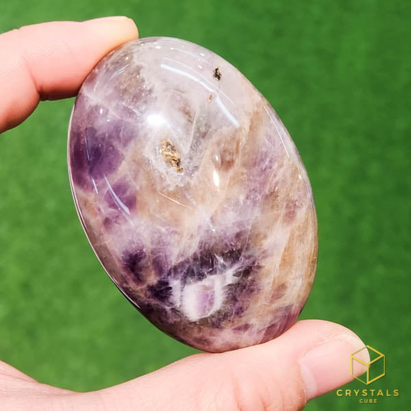 Chevron Amethyst Palm Stone