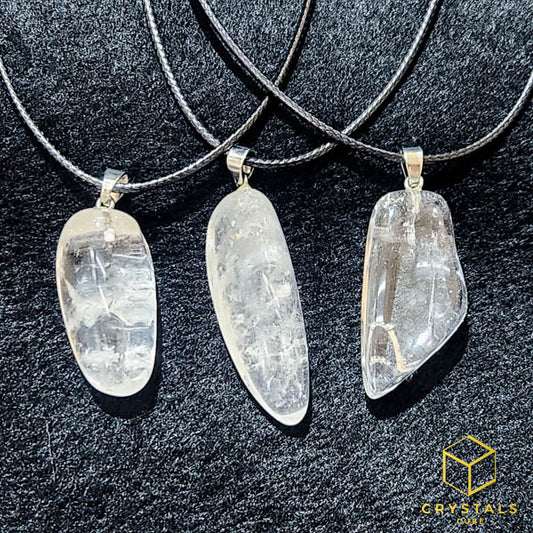 Clear Quartz Tumble Pendant