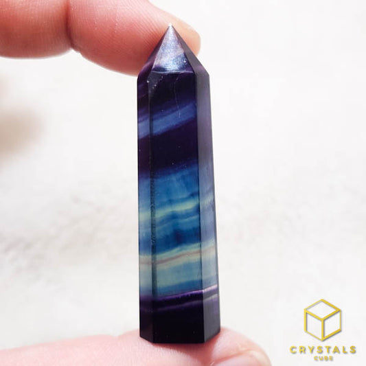 Rainbow Fluorite Point