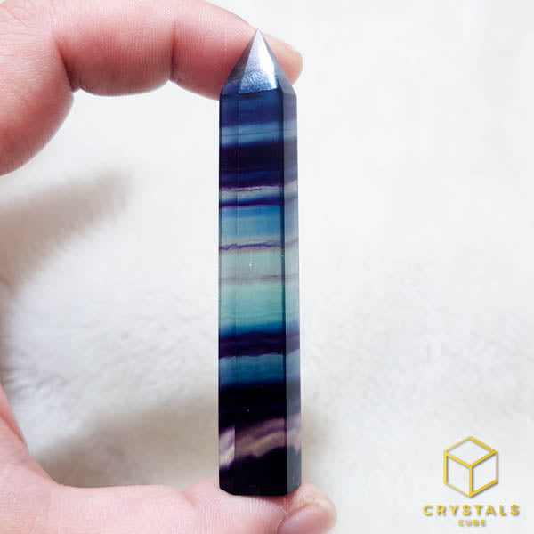 Rainbow Fluorite Point