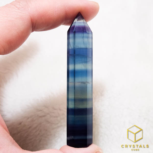 Rainbow Fluorite Point