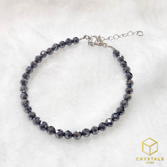Terahertz Stone Bracelet - Faceted 4mm - Ease Pain & Enhance Recovery