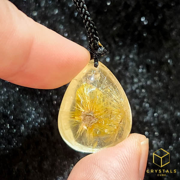 Golden Rutilated Quartz Pendant