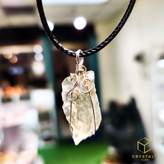 Libyan Tektite Raw Pendant