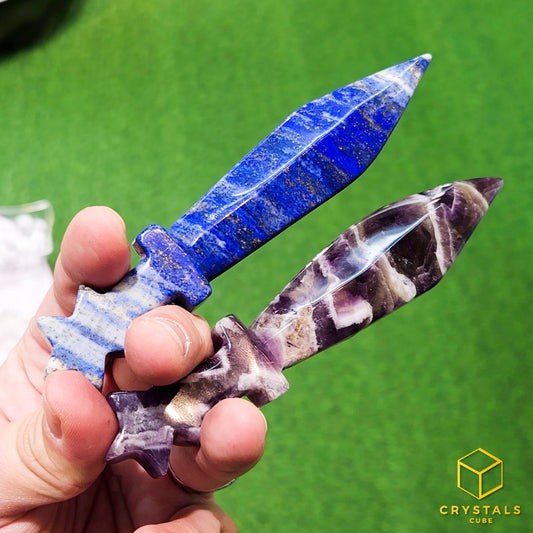 Crystal Dagger - Amethyst & Lapis