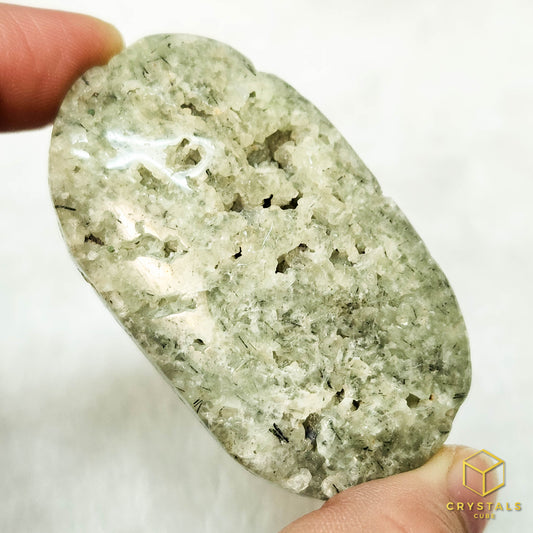 Prehnite Palm Stone