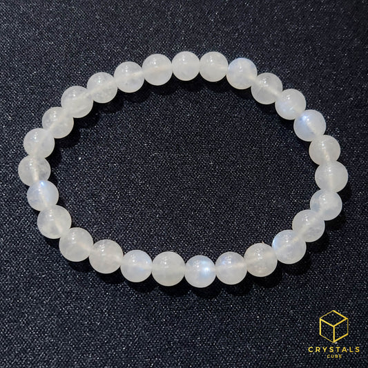Rainbow Moonstone** Bracelet - 6.5-7mm