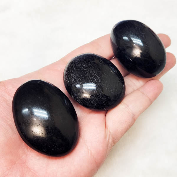 Black Tourmaline Palm Stone