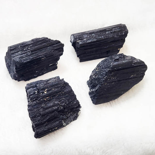 Black Tourmaline (Schorl) Raw - Palm Size