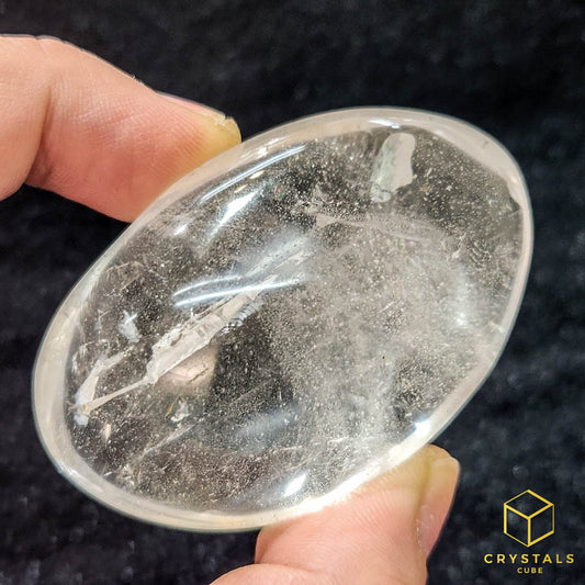 Clear Quartz Palm Stone