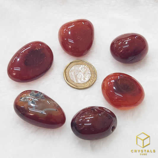 Agate (Red/Orange) & Carnelian Tumble