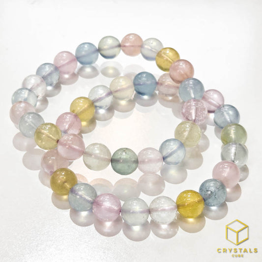 Beryl**** (Aquamarine & Morganite) Bracelet - 8+mm