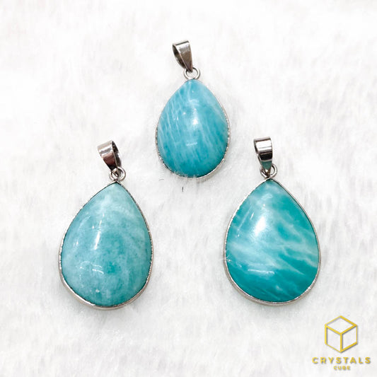 Amazonite Teardrop Pendant