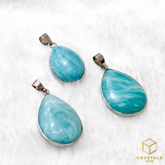 Amazonite Teardrop Pendant