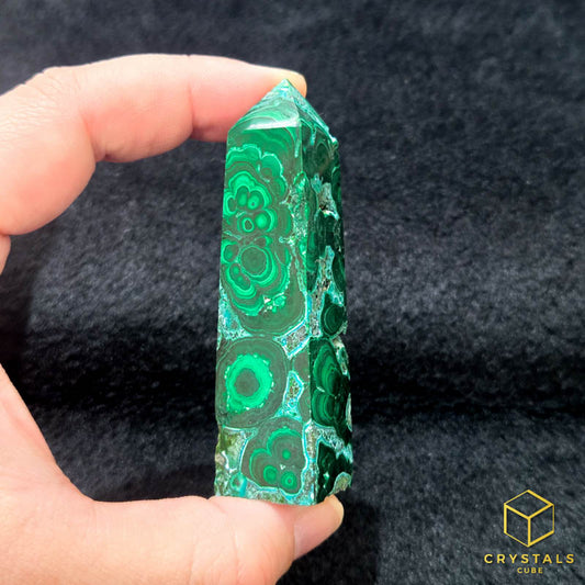 Malachite w Chrysocolla Obelisk