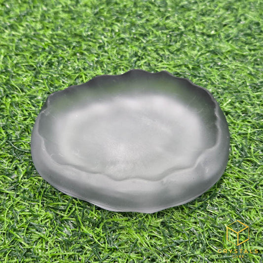 Cloud Glass Plate - For Displaying Crystals