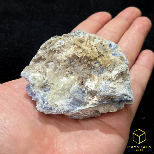 Blue Kyanite with Mica & Quartz Raw