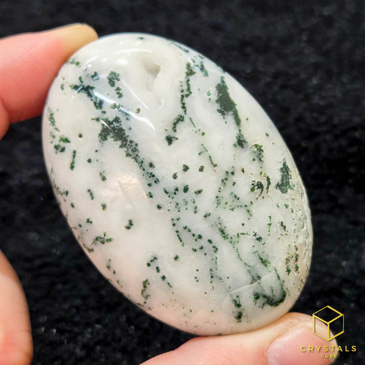 Moss Agate Palm Stone