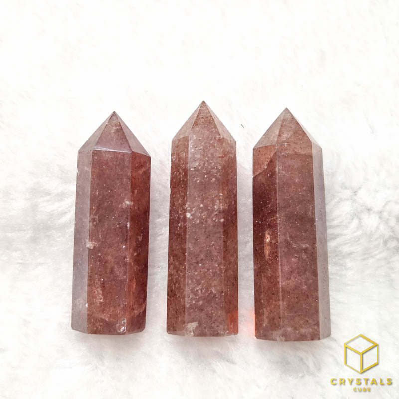 Strawberry Quartz Point -5cm