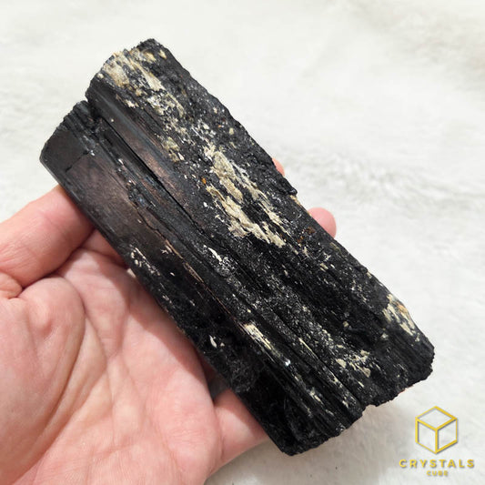 Black Tourmaline (Schorl) Raw - Palm Size