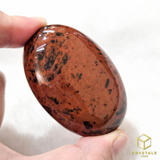 Mahogany Obsidian Palm Stone