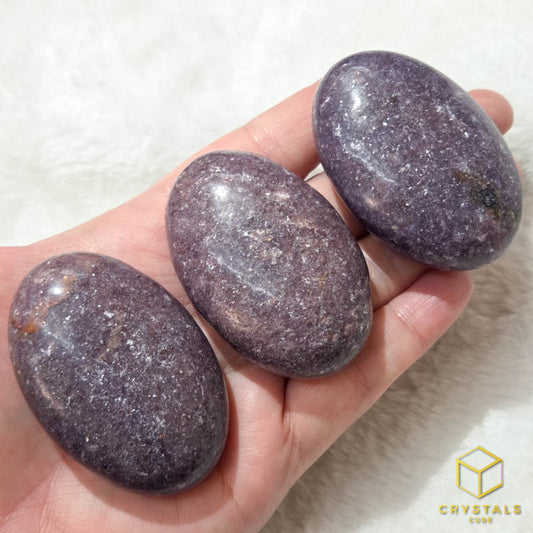 Lepidolite Palm Stone