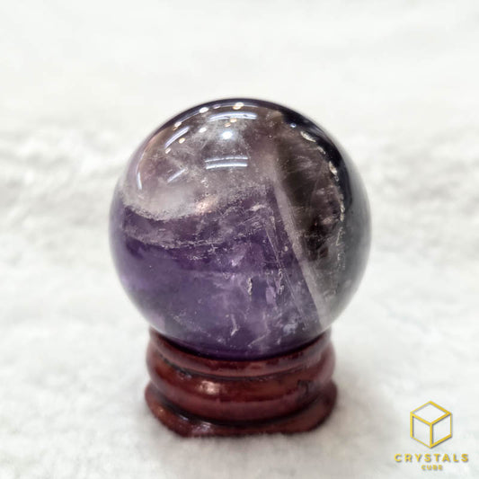 Chevron Amethyst Sphere - 3cm