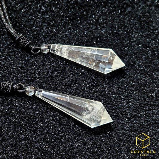 Clear Quartz 12 Sided Pendant