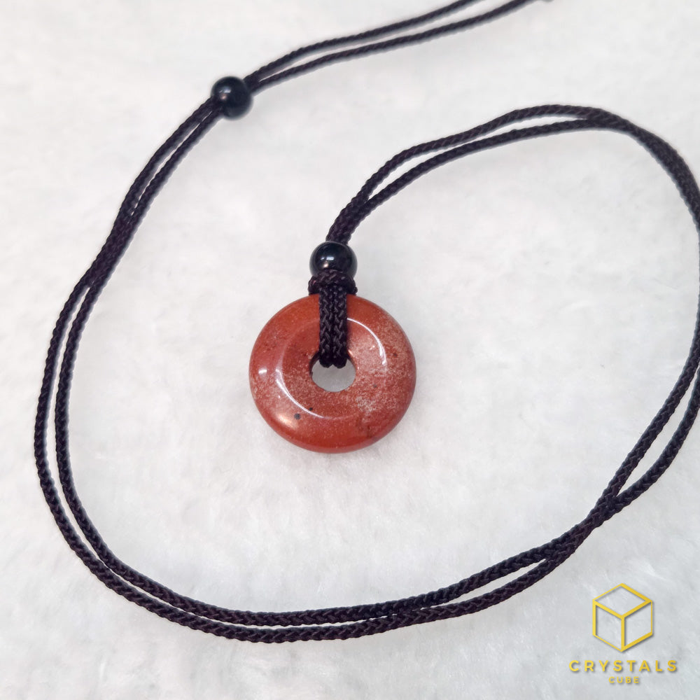 Red Jasper Donut Pendant