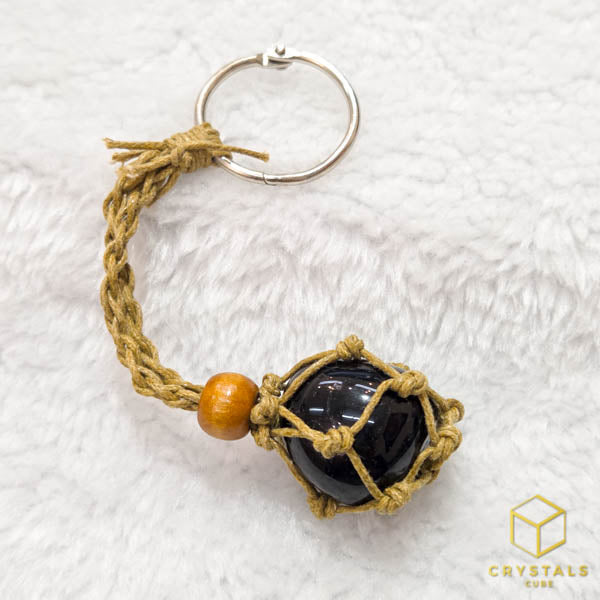 Crystal Net Keychain - Interchangeable Crystal Holder