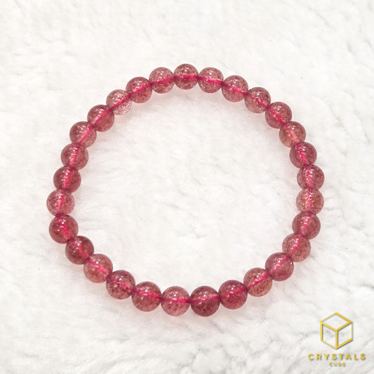 Strawberry Quartz*** Bracelet - 6.5-6.7mm