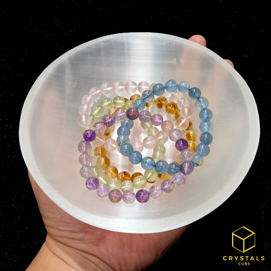 Selenite Round Bowl - 14cm
