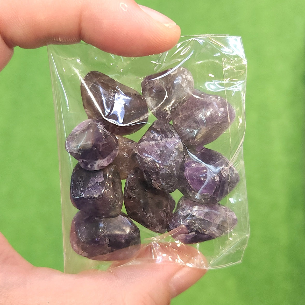 Chevron Amethyst Chips - Mini Tumble