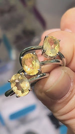 Load and play video in Gallery viewer, Citrine Ring (Adjustable)
