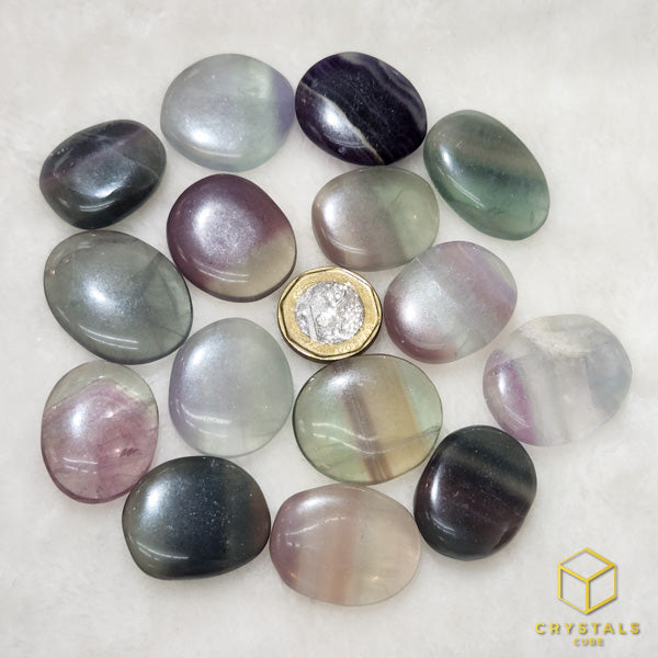Fluorite Worry Stone Tumble