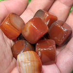 Load image into Gallery viewer, Agate (Red/Orange) &amp; Carnelian Cube Tumble
