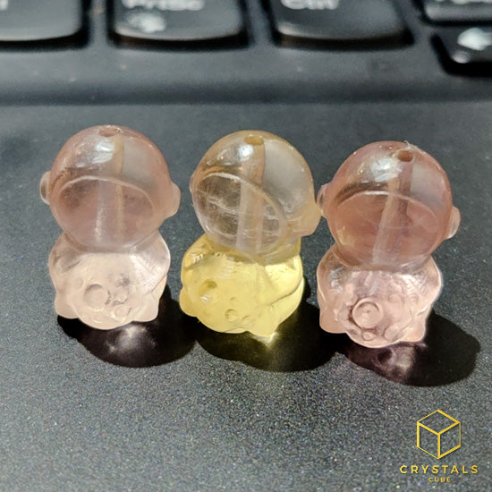 Fluorite Astronaut Carving