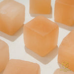Load image into Gallery viewer, Peach Selenite Cube Tumble
